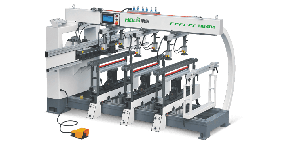 HB404 woodworking drilling machine (four-row drill)