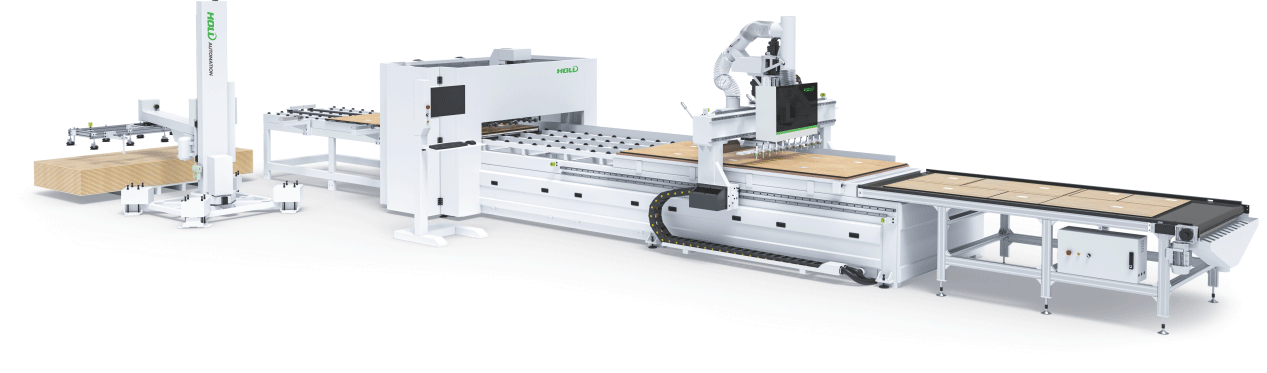Intelligent drilling and cutting production line